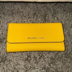 Michael Kors Vibrant Yellow Wallet